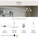 Mack 2 Light 12.75 inch Brushed Nickel Vanity Light Wall Light