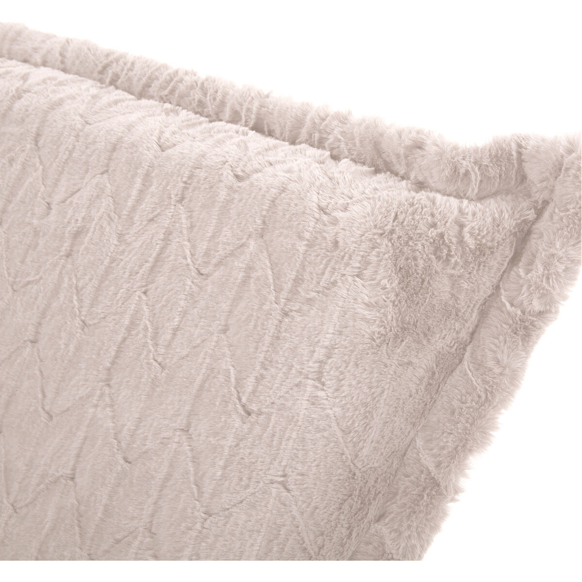 Puff Angora Natural Scroll Chair with Cover