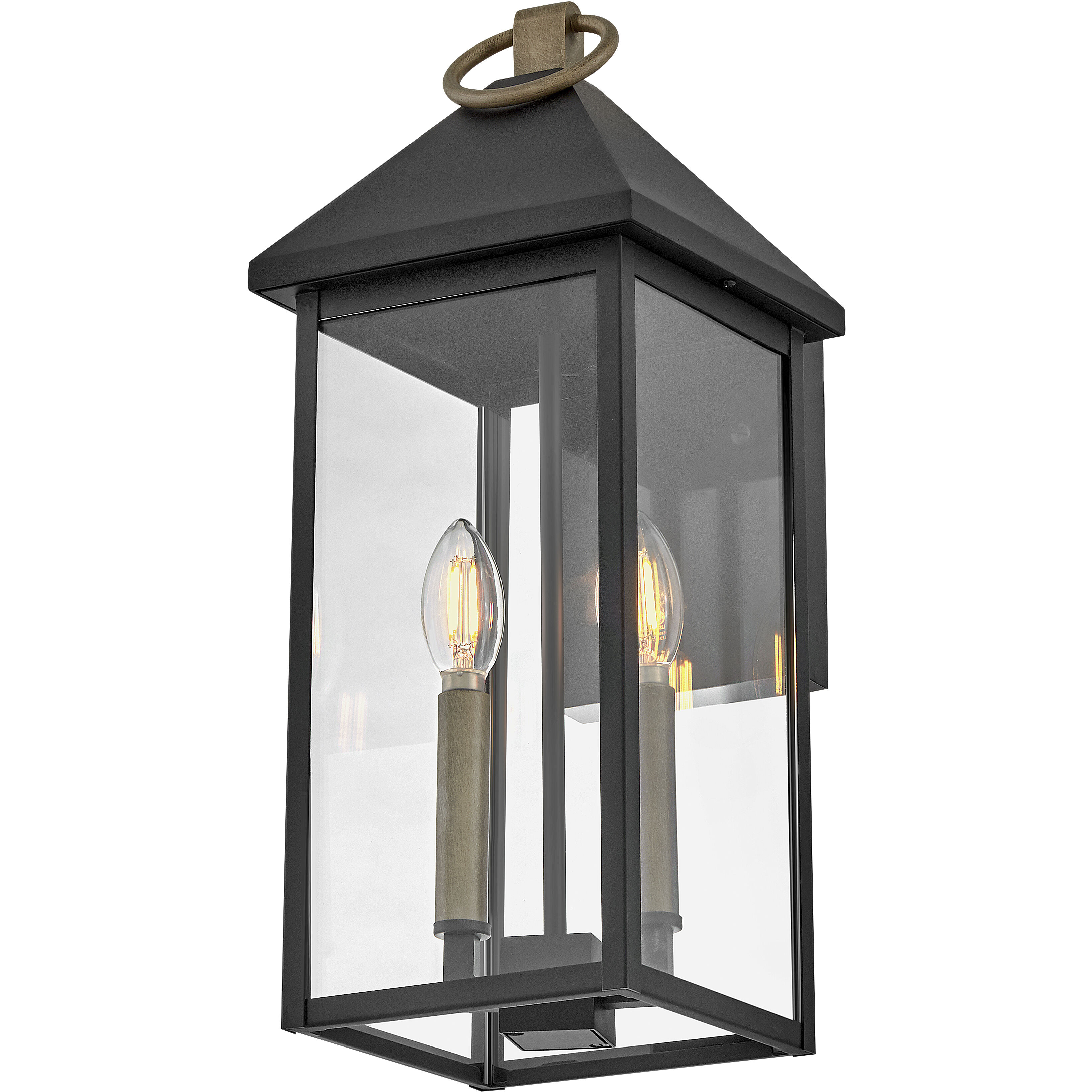 Rhett LED 17.75 inch Black Outdoor Wall Mount