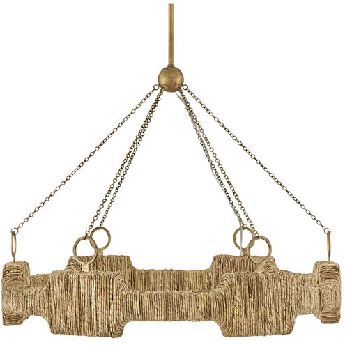 Raffi LED 30 inch Burnished Gold Chandelier Ceiling Light, Single Tier