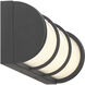 Harper LED 16 inch Matte Black Bathroom Vanity Light Wall Light