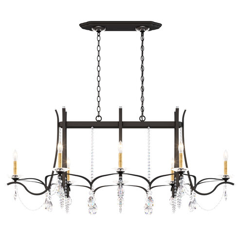 Vesca 8 Light 30 inch Black Chandelier Ceiling Light in Heritage