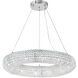 Veronique 12 Light 32 inch Chrome Down Chandelier Ceiling Light