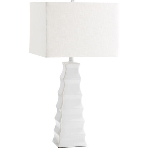 Emily 28 inch 100.00 watt White Table Lamp Portable Light