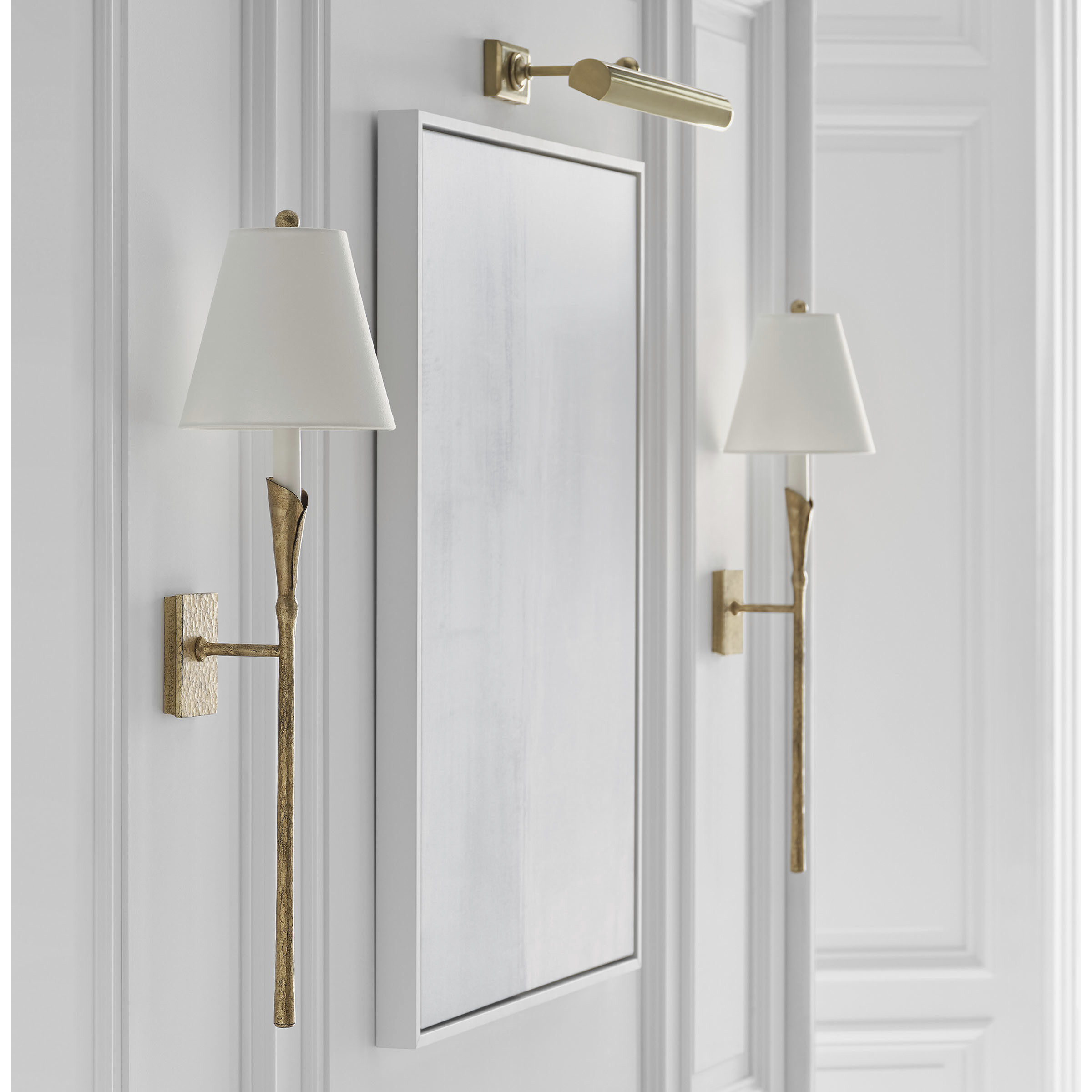 Chapman & Myers Aiden LED 8.5 inch Gilded Iron Tail Sconce Wall Light, Large