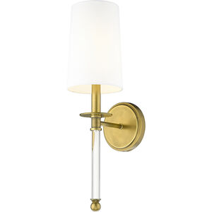 Mila 1 Light 6 inch Rubbed Brass Wall Sconce Wall Light