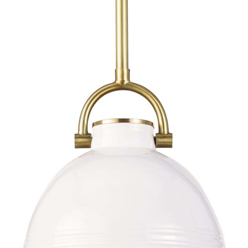 Eloise 1 Light 9.5 inch White Pendant Ceiling Light, Small
