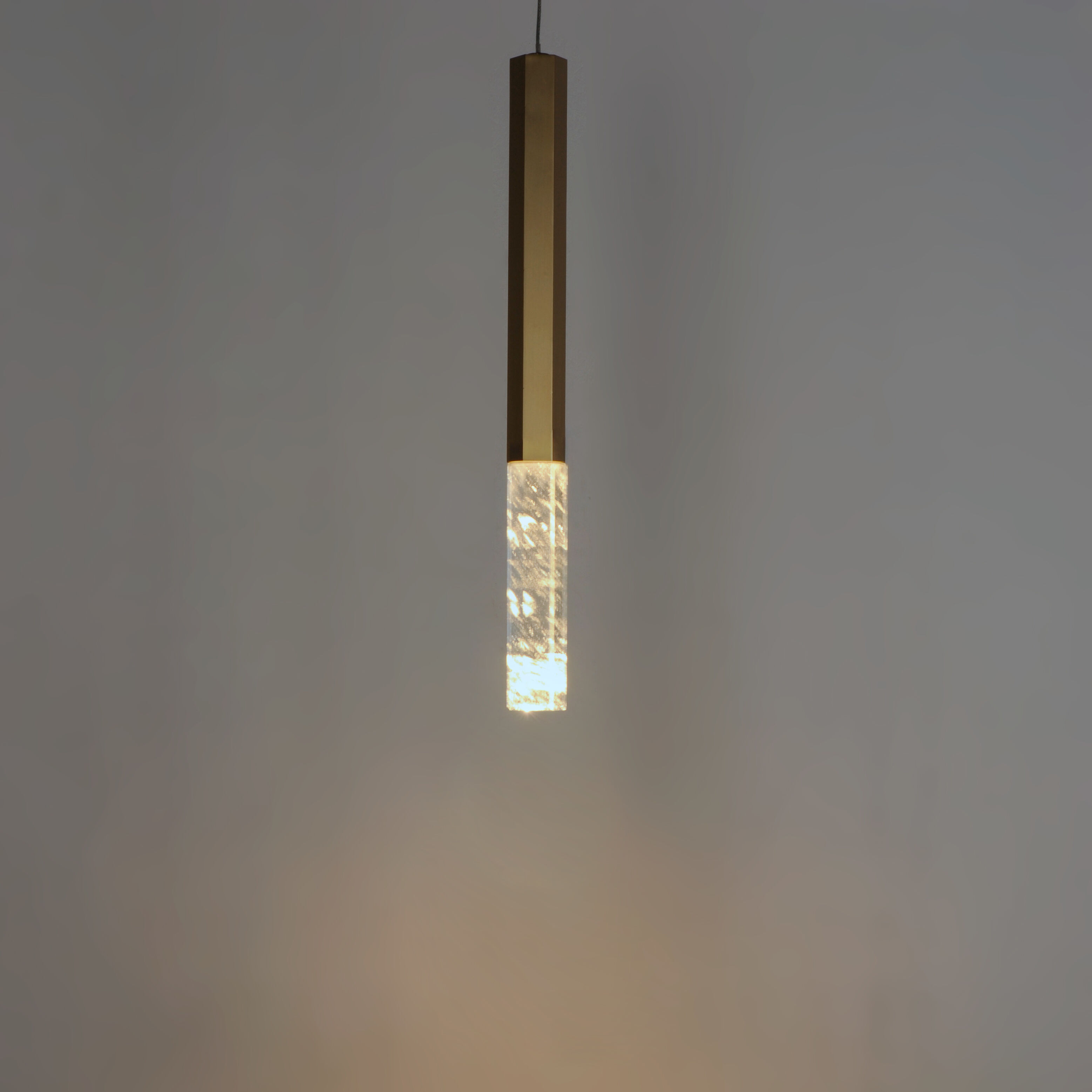 Diaphane LED 1.5 inch Gold Single Pendant Ceiling Light