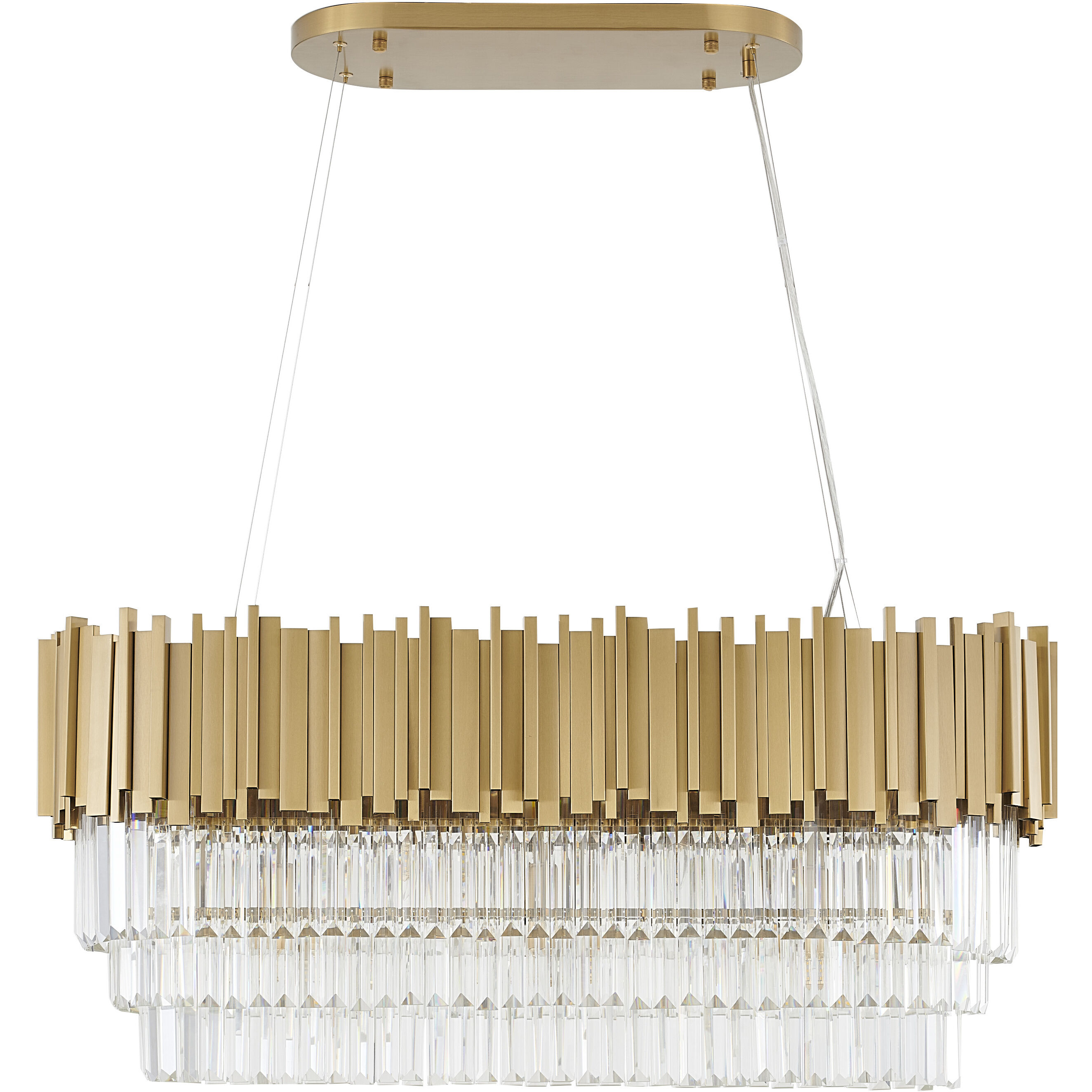 Canada 7 Light 11.8 inch Gold Chandelier Ceiling Light