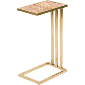Yana 25 X 14 inch Gold Accent Table