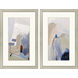 Transitions Blue and Beige and Brown Framed Art