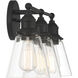 Barwell 3 Light 24 inch Coal Black Bath Vanity Light Wall Light