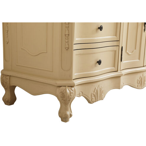 Danville 60 X 21 X 36 inch Light Antique Beige Vanity Sink Set