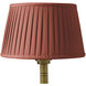 Tryon 57.68 inch 40.00 watt Antique Brass Floor Lamp Portable Light in Orange Pleated Shade