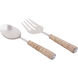 Cane Silver Salad Server Set