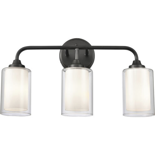 Auralume Fairbank LED 20 inch Matte Black Bath Vanity Light Wall Light