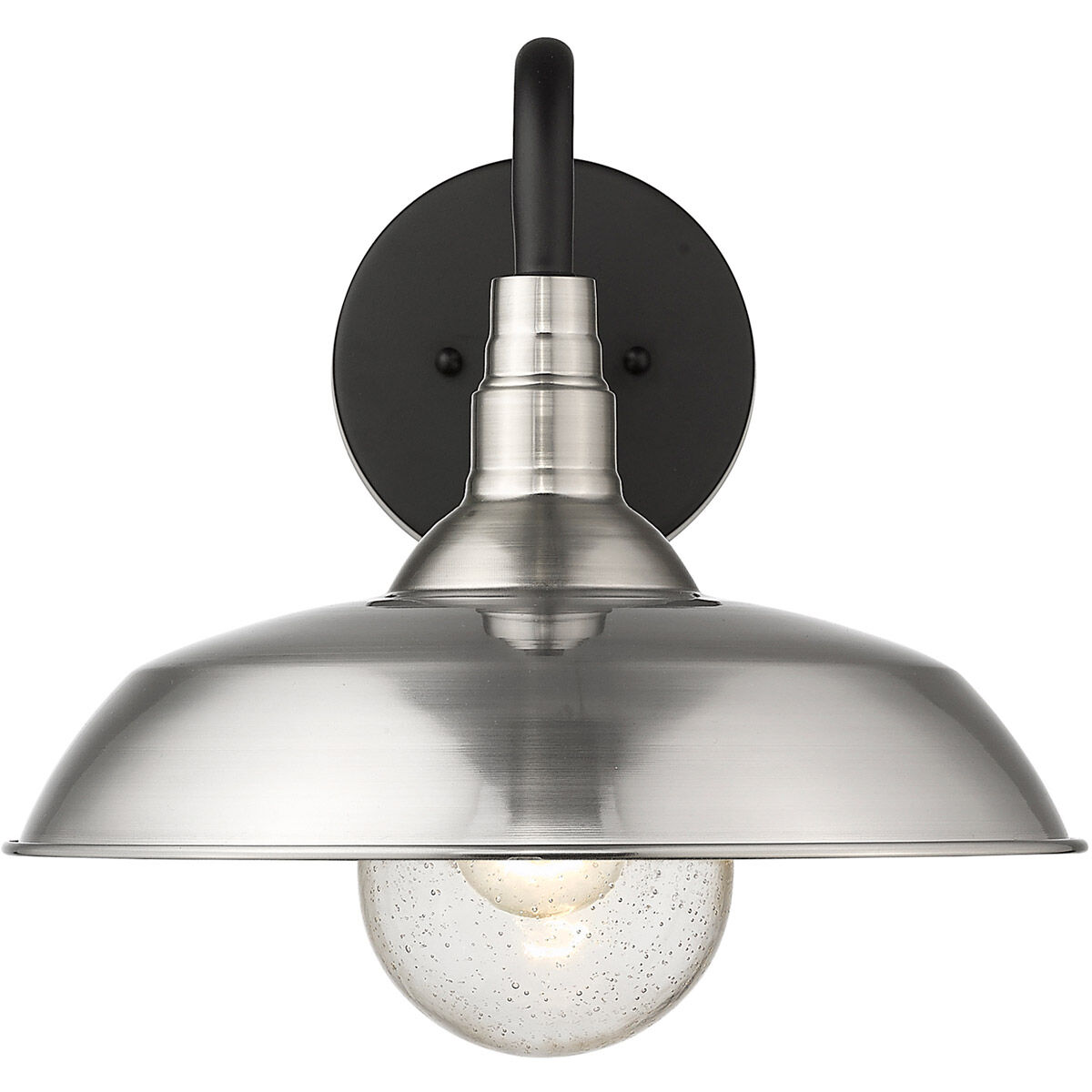 Burry 1 Light 14 inch Satin Nickel Exterior Wall Mount