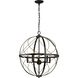 Brandywine 5 Light Antique Bronze Pendant Ceiling Light