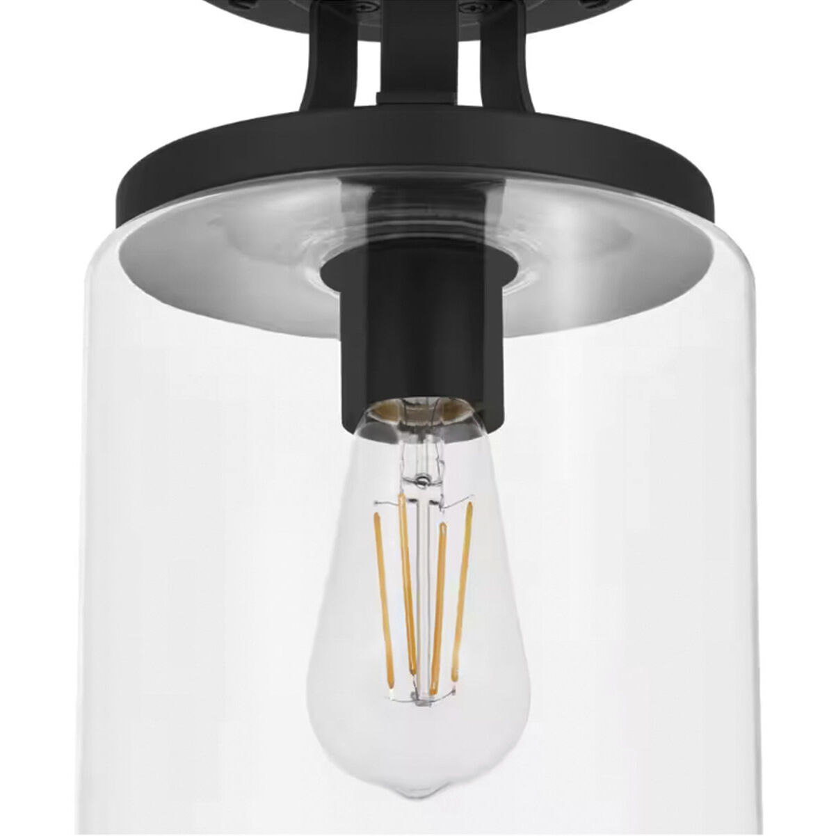 Melina 1 Light 6.75 inch Matte Black Flush Mount Ceiling Light