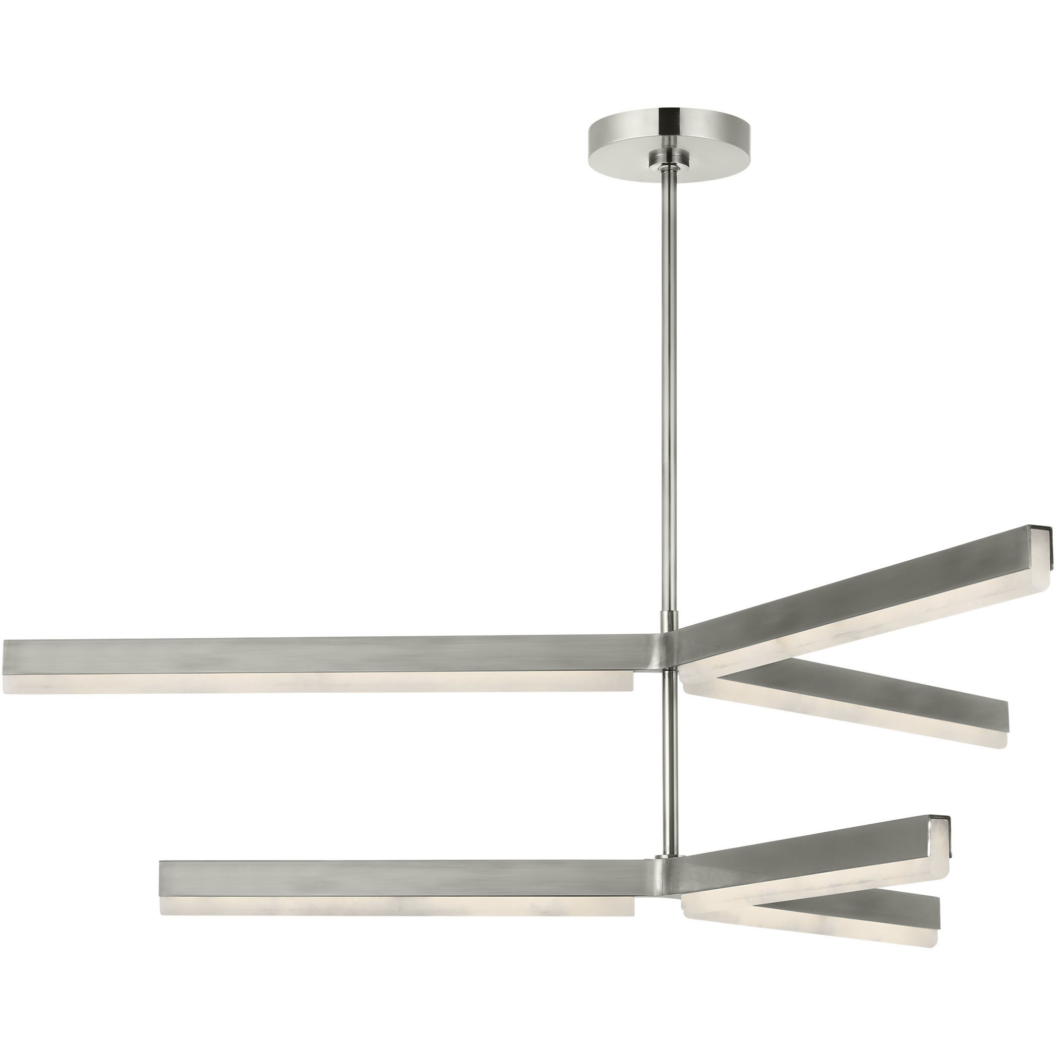 Kelly by Kelly Wearstler Linea LED 56 inch Antique Nickel Two Tier Chandelier Ceiling Light