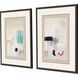 Abstract Collection Rubbed Matte Espresso Wood With Honeycomb Embossing Framed Art