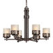 Signature 6 Light 28 inch Antique Bronze Chandelier Ceiling Light