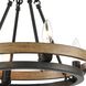 Ramsey 4 Light 16 inch Matte Black with Aspen Chandelier Ceiling Light