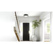 Donne LED 15.75 inch Matte Black Semi-Flush Mount Ceiling Light, Medium