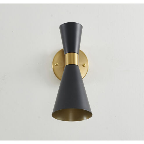 Canada 1 Light 5 inch Black and Gold Wall Sconce Wall Light