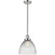 Franklin Restoration Seneca Falls 1 Light 9.5 inch Polished Nickel Mini Pendant Ceiling Light in Incandescent, Franklin Restoration