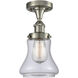 Bellmont 1 Light 6.5 inch Brushed Satin Nickel Semi-Flush Mount Ceiling Light