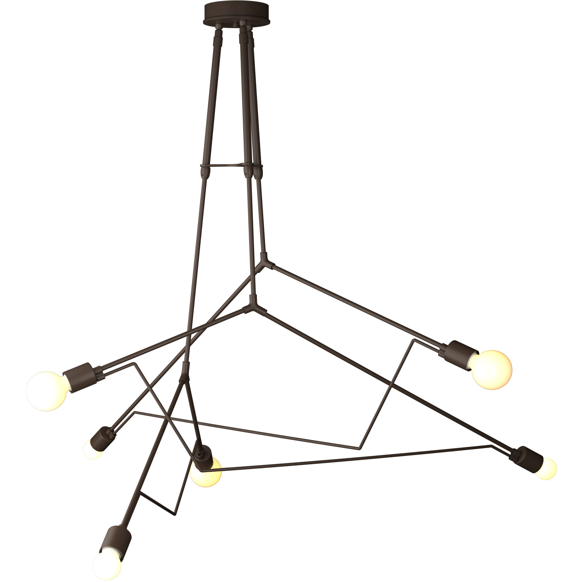 Divergence 6 Light 54.2 inch Coastal Bronze Outdoor Pendant