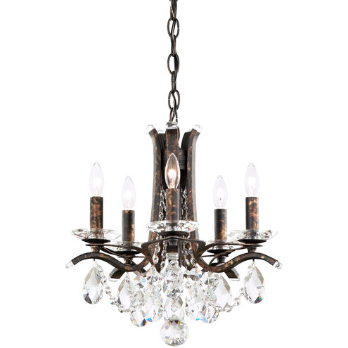 Vesca 5 Light French Gold Chandelier Ceiling Light in Spectra, Cast French Gold