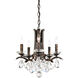 Vesca 5 Light French Gold Chandelier Ceiling Light in Spectra, Cast French Gold
