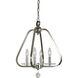 Triangulum 4 Light 16 inch Matte Black Mini Chandelier Ceiling Light
