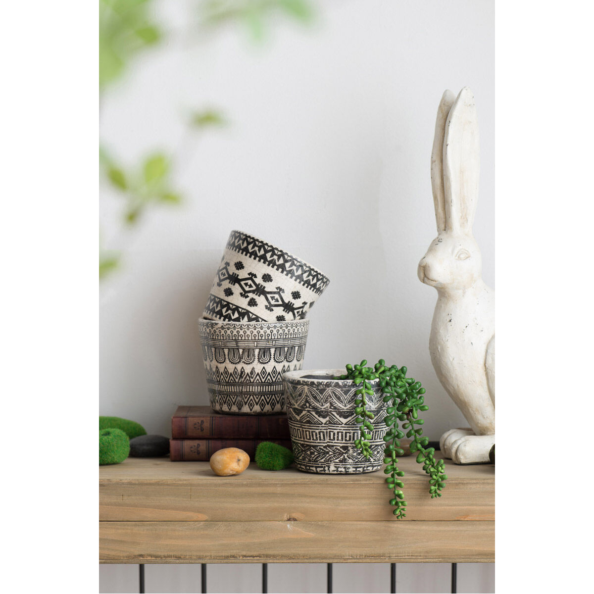 Terracotta Black Planter