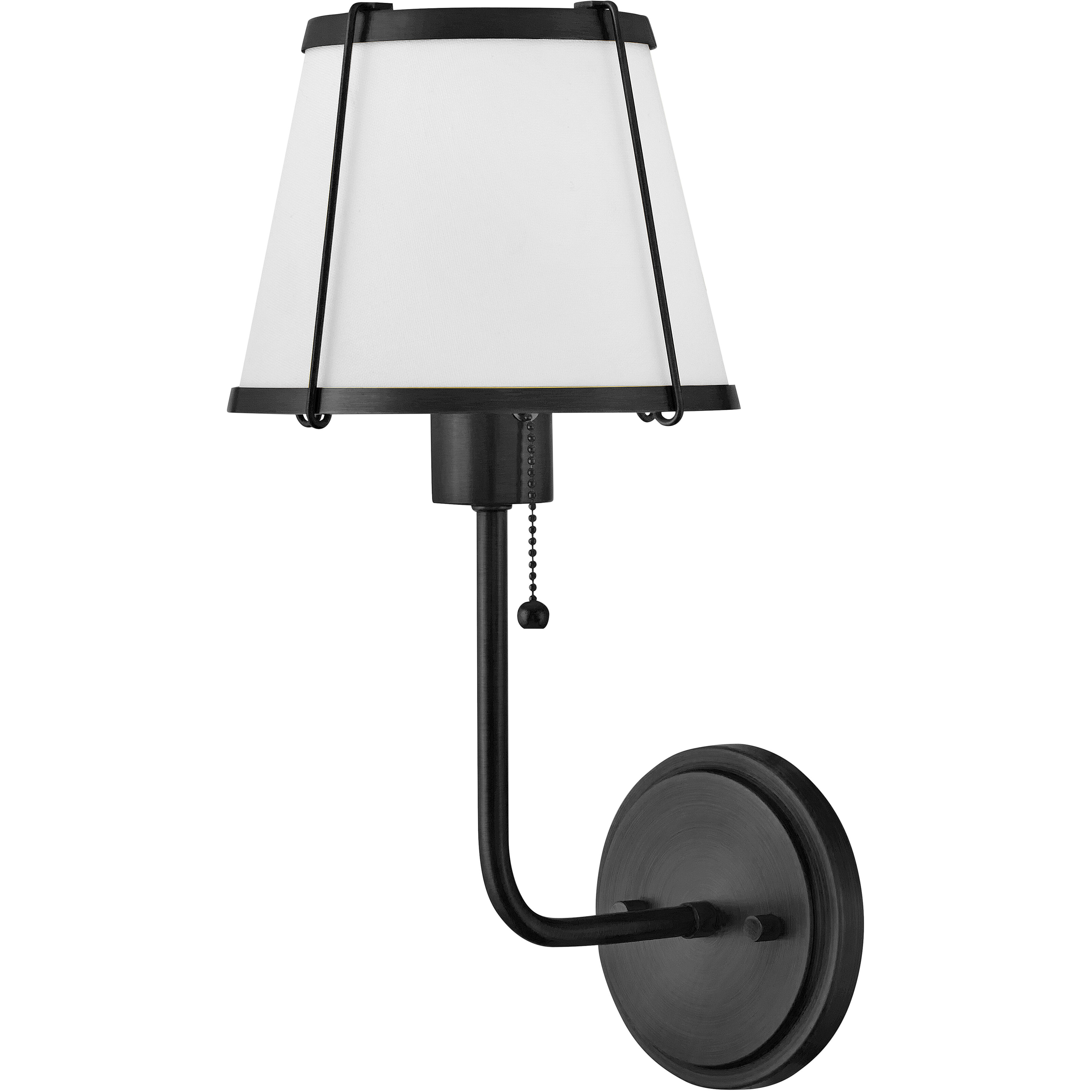 Clarke 1 Light 7.25 inch Black Sconce Wall Light