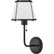 Clarke 1 Light 7.25 inch Black Sconce Wall Light