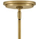 Tournon 15 inch Heritage Brass Indoor Pendant Ceiling Light