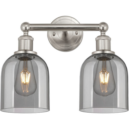 Edison Bella 2 Light 14.5 inch Brushed Satin Nickel Bath Vanity Light Wall Light