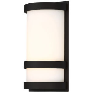 Latitude LED 10 inch Black Outdoor Wall Light in 10in, dweLED 