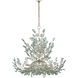Baobab 12 Light 41 inch Contemporary Silver Leaf and Contemporary Silver Chandelier Ceiling Light, Large