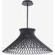 Zenya 1 Light 23.13 inch Black Pendant Ceiling Light