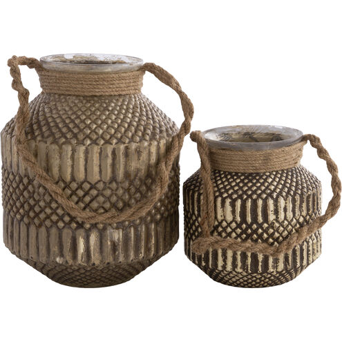 Mehndi Medium Grey Lantern