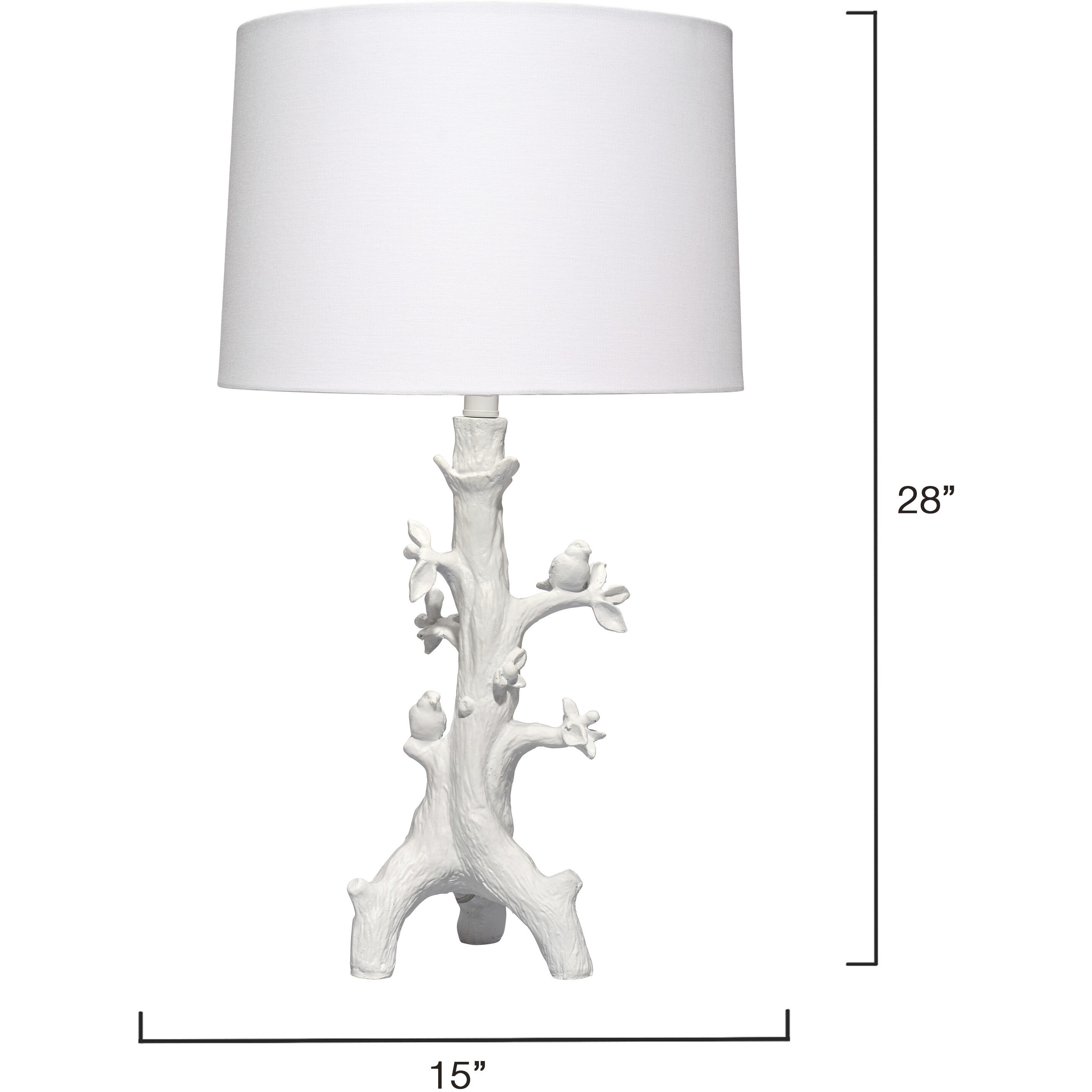 Sycamore 28 inch 150.00 watt Matte White Resin Table Lamp Portable Light