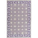 Nantes 96 X 30 inch Dark Purple, Light Gray Rug
