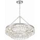 Calypso 6 Light 25 inch Polished Chrome Chandelier Ceiling Light