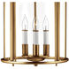 Gentry 4 Light 12 inch Heirloom Brass Indoor Foyer Light Ceiling Light
