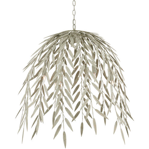 Weeping 6 Light 30 inch Textured Sage Chandelier Ceiling Light
