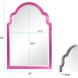 Sultan 36 X 24 inch Glossy Hot Pink Wall Mirror